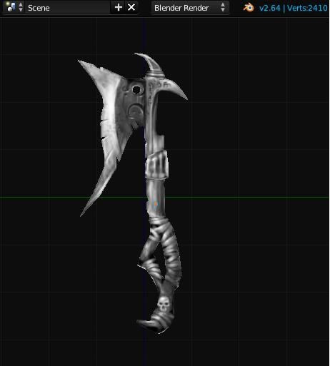 Low Polly Fantasy Battle Axe preview image 1