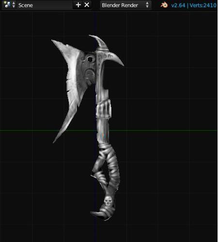 Low Polly Fantasy Battle Axe preview image