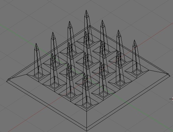 Spyke trap Low poly preview image 4