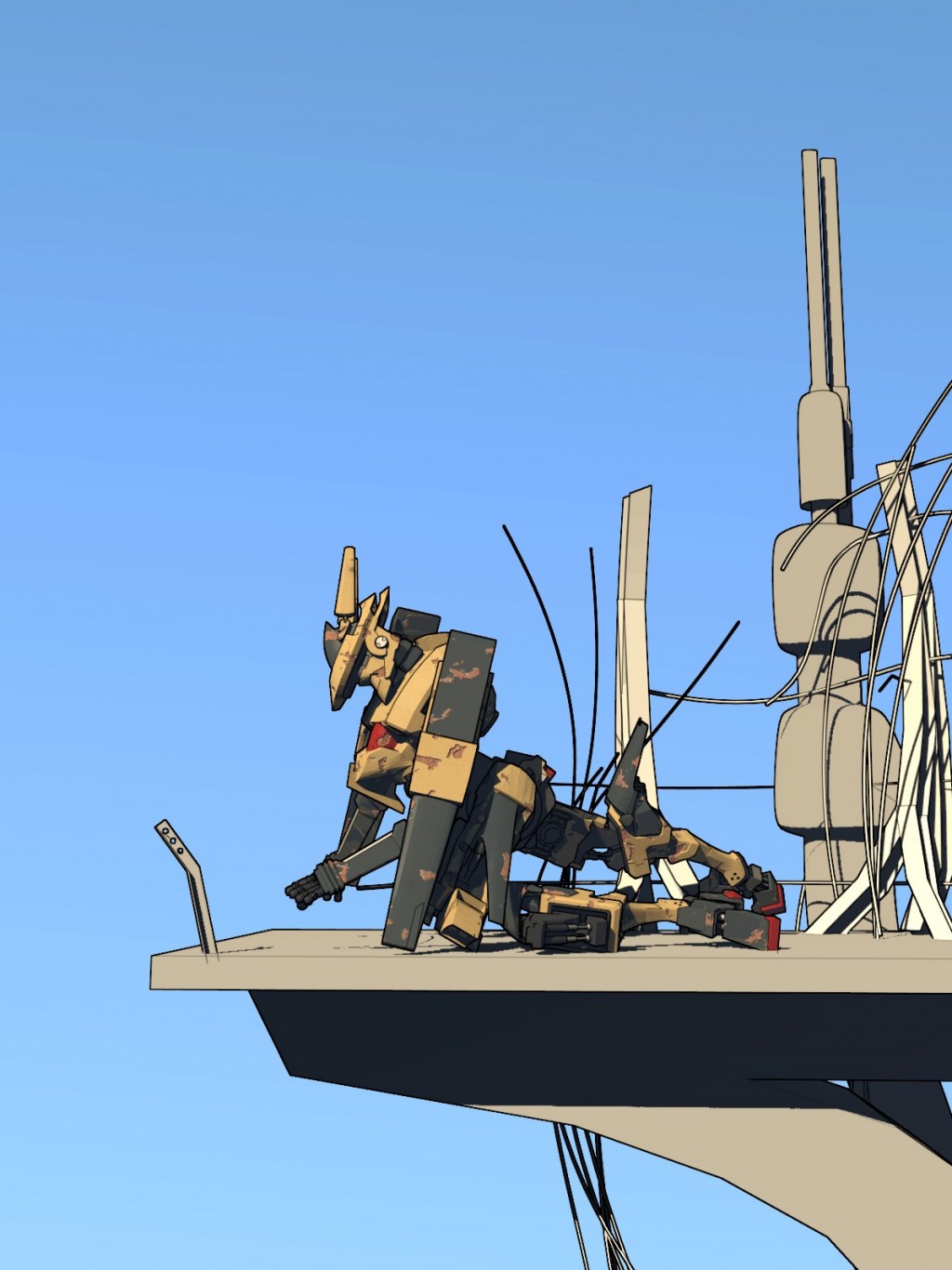 Exteel mech (Blender Guru Competition entry) preview image 1