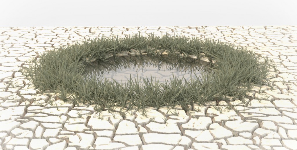 Desert scene with dried out ground preview image 4