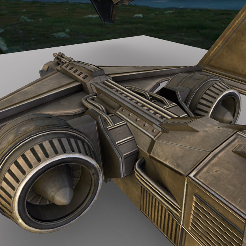 Futuristic combat jet preview image 3
