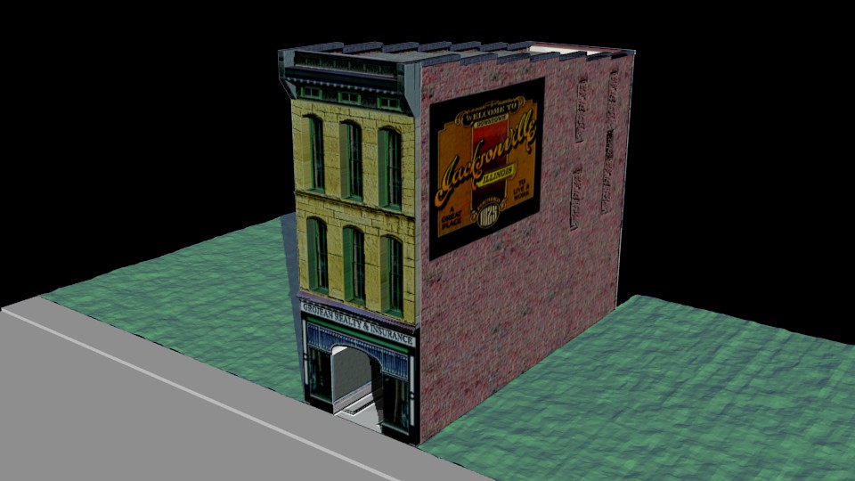 The Grojean Building 1920's.blend preview image 1