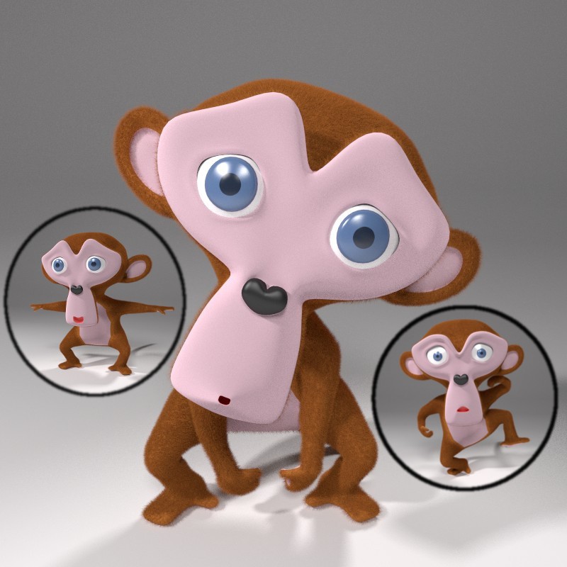 Suzanne(Rigged) preview image 1