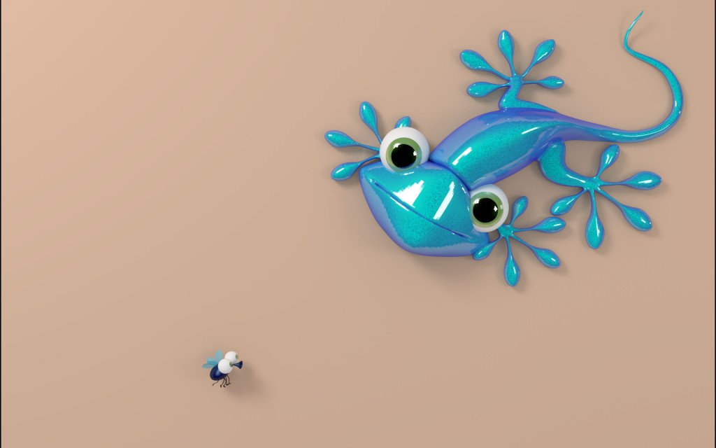 lizard on the wall preview image 1