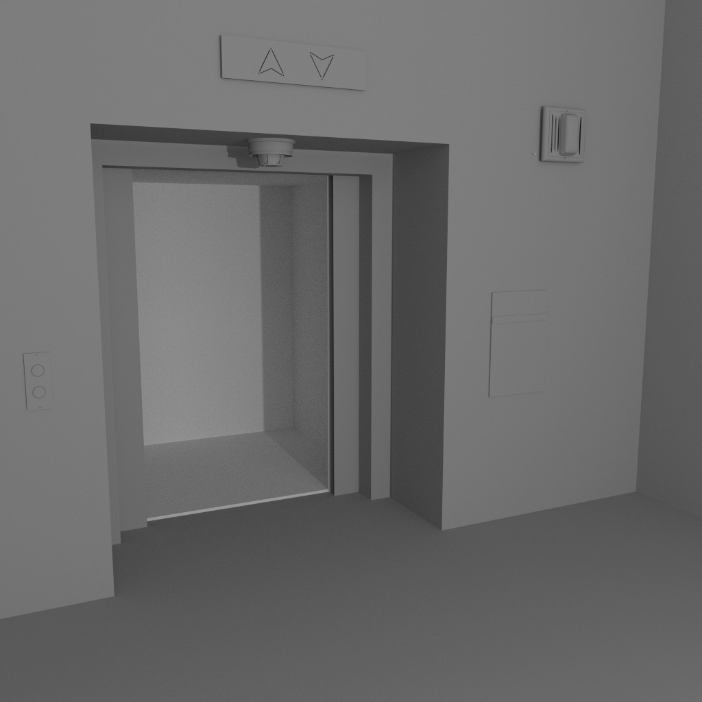 elevator at the end of the hall preview image 1