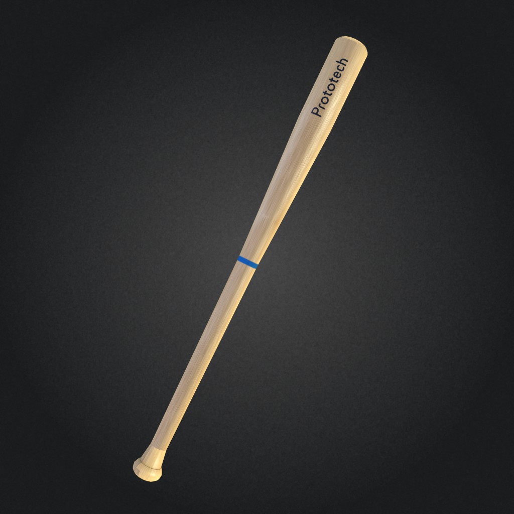 Low Poly Baseball Bat preview image 1