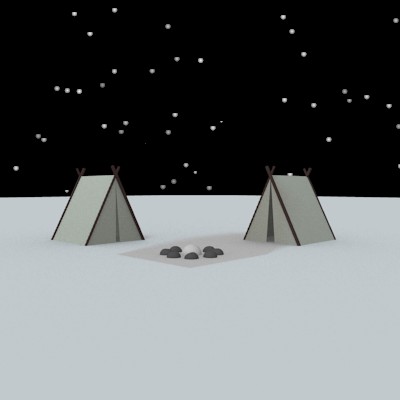 Fogueira no acampamento preview image 1