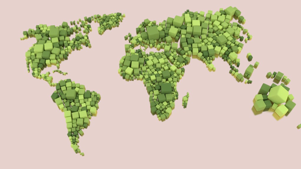 World on cubes preview image 1