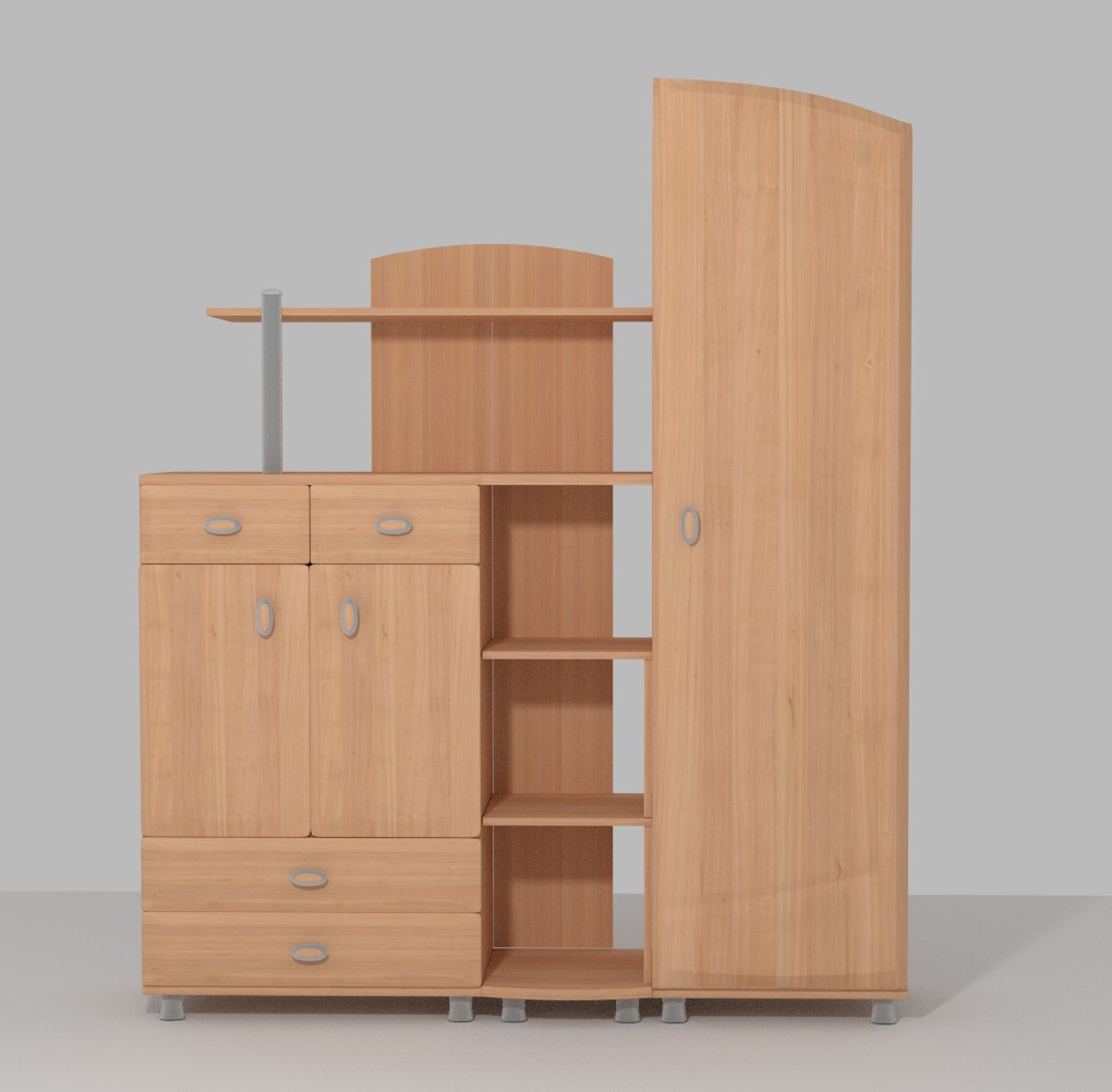 Wardrobe plus Books cabinet preview image 1