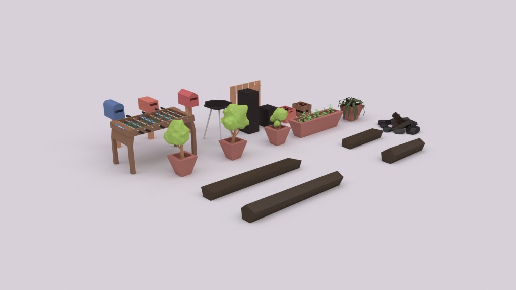 geometric Exterior Decor Pack Light preview image 1