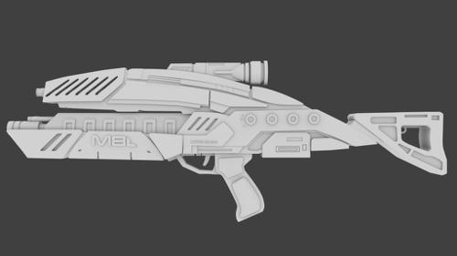 M-8 Avenger Assault Rifle From Mass Effect 3 preview image