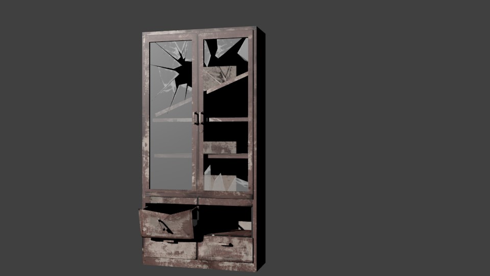 Old broken cabinet preview image 1
