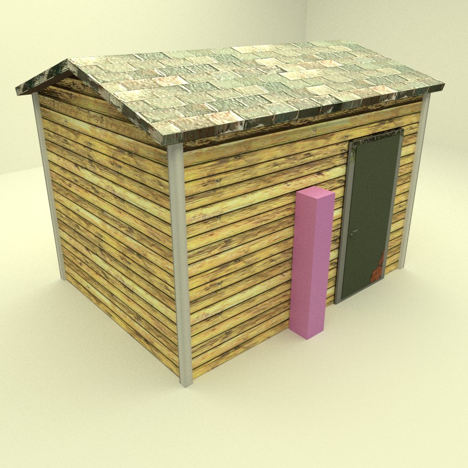 Low poly storage house (cycles) preview image 1