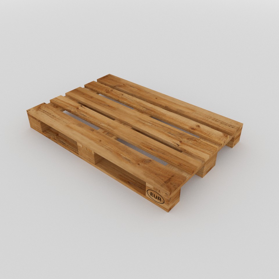 Low poly pallet (cycles) preview image 1