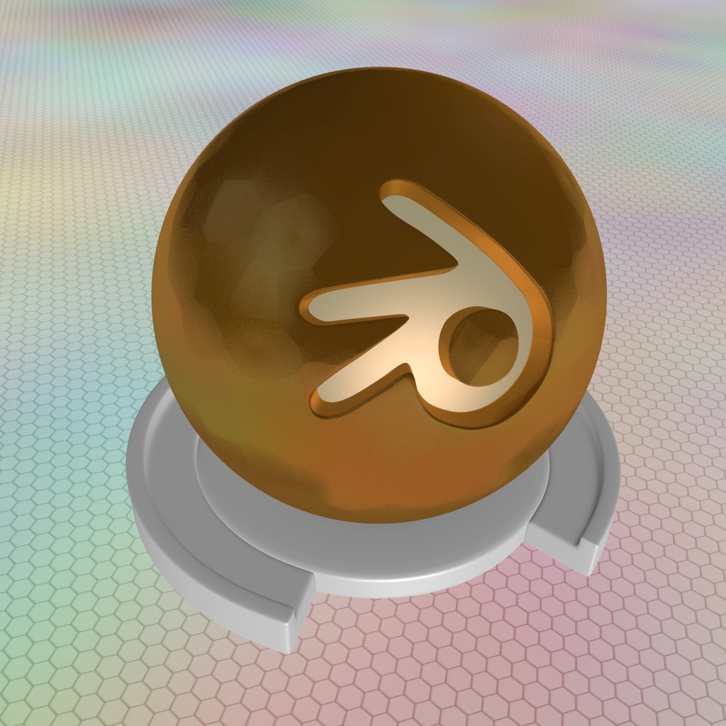 Blend Swap Hammered Brass material (Blender internal)